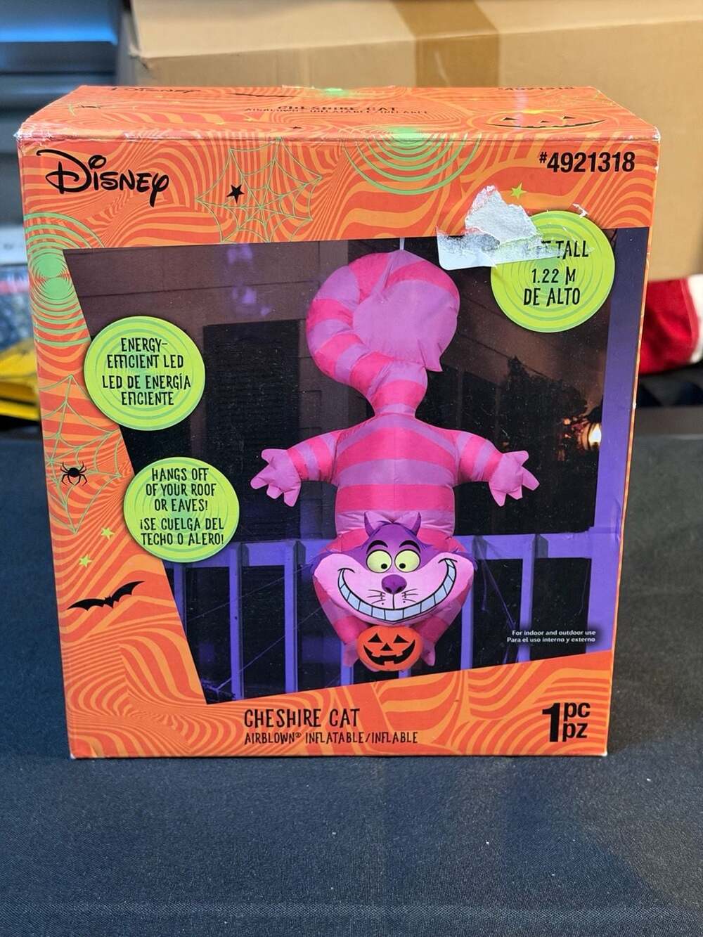Halloween Disney Cheshire Cat Airblown Inflatable Alice In Wonderland 4 FT